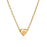 Stainless Steel Heart-shaped Alphabet Pendant Necklace