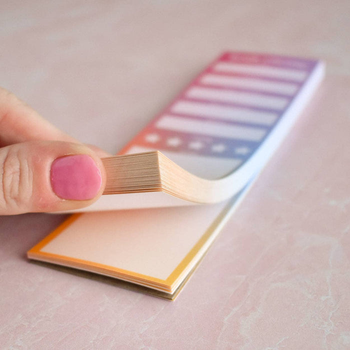 Pastel Book Review Notepad