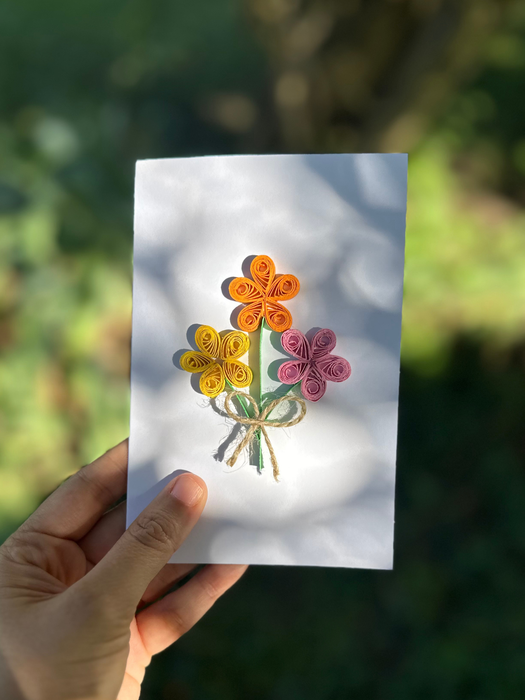 ASST Greeting Cards, Handcrafted paper Flower cards