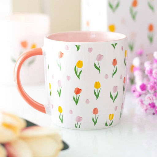 Spring Tulip Print Mug