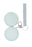 Pearlescent Macaron Compact Mirror Key Chain