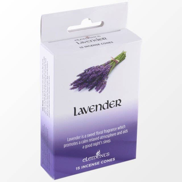Packets of Elements Lavender Incense Cones