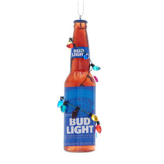 Orn Bud Light Bottle W/Bulbs