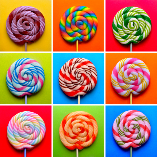 Assorted Handmade Whirl Pop Candy