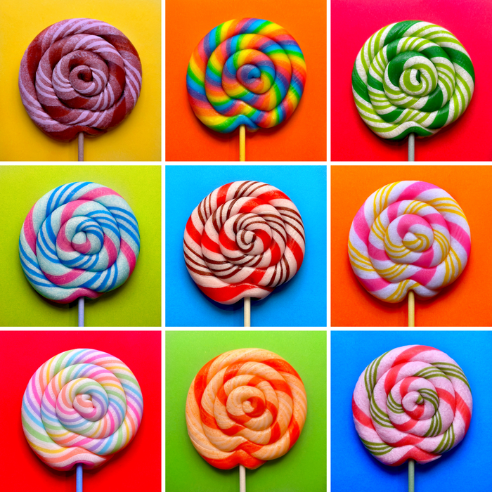 Assorted Handmade Whirl Pop Candy