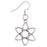 Pure Science Silver Atom Earrings