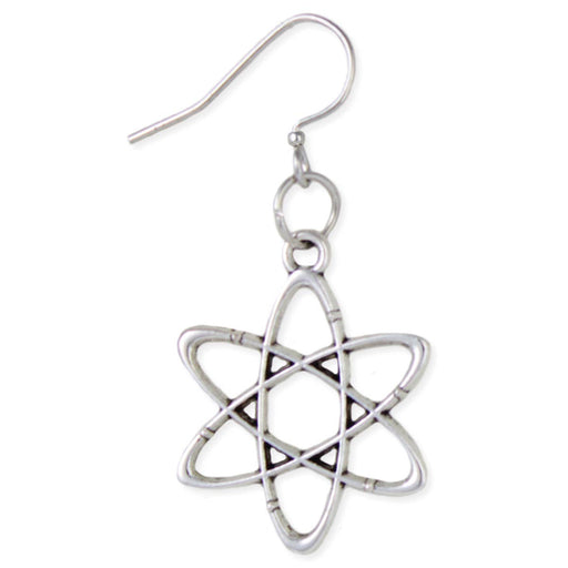 Pure Science Silver Atom Earrings