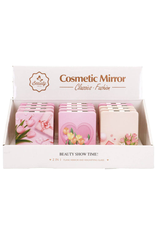 Pastel Tulips and Gifts Makeup Mirror