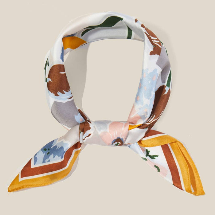 Abstract Floral Art Print Bandana Scarf