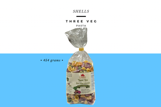 Three Veg Shells pasta