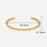 Multi Style 18K Gold Plated Stainless Steel Cuff Bangles-FGS