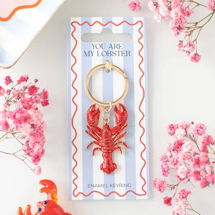 You Are My Lobster Nautical Coastal Keyring