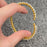 Sparkling Full Rhombic CZ 18K Golden SSl Bracelet - FGS