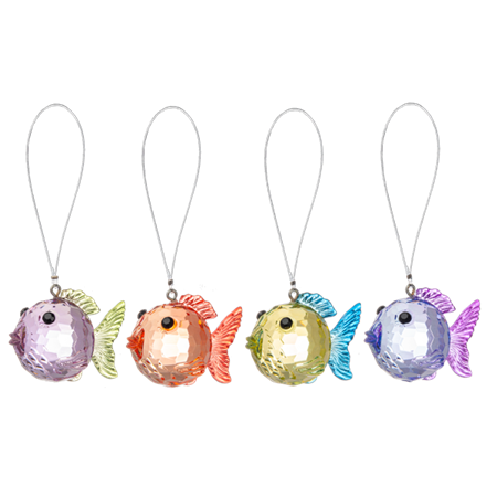 Fish Ornaments 1.75" Assorted