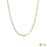 Paperclip Tennis Chain Split Necklace