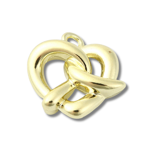 Pretzel Gold Charm