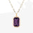 Vintage Style Stainless Steel Zircon Pendant Necklace