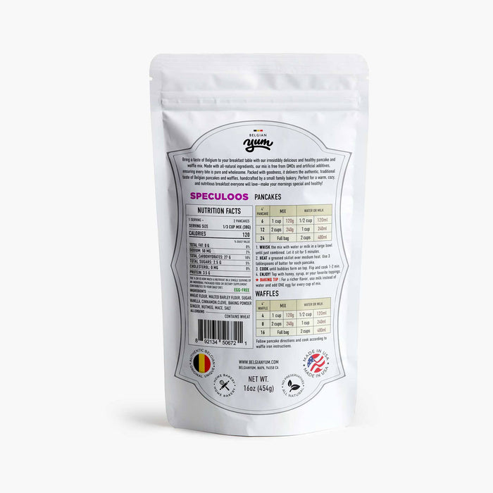 Belgian Pancake and Waffle Breakfast Mix – Speculoos (Spiced