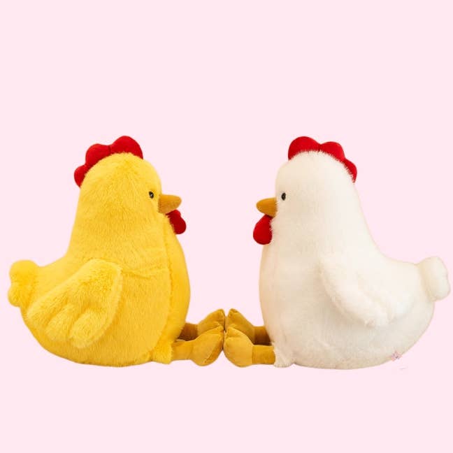 12" Fluffy Rooster Plush