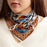 Architectural Print Silk-Feel Bold Artistic Scarf