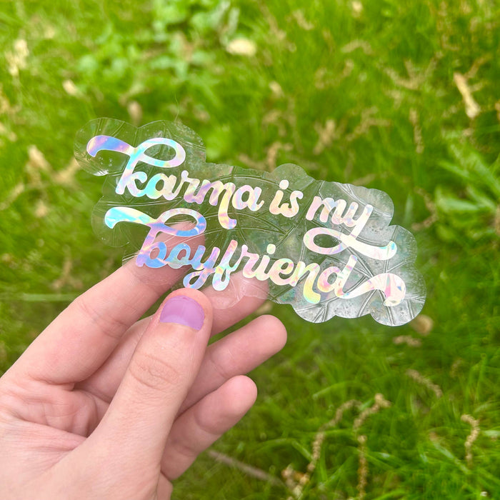 Karma is my Boyfriend | Suncatcher Sticker | Taylor Swift