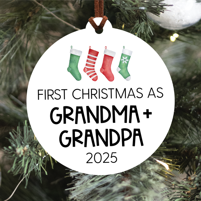 First Christmas As Grandparents 2025 Ornament