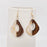 Geometric Shape Resin Wooden Stick Dangle Earrings