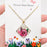 Floral Square Pendant Pressed Dried Flowers Necklace