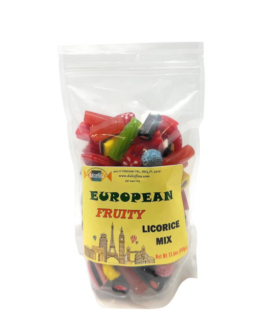 European Fruity Licorice Mix 17.6oz Bag (1.1Lbs)