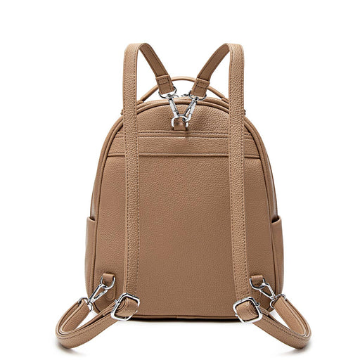 Hannah - Recycled Vegan Backpack - Latte Pebbled