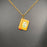 Enamel Book 18K Golden S.Steel Necklace