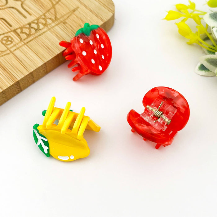 0.8'' Mini Cute Fruit Hair Claw Clip