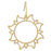 Bright Side Gold Sun Hoop Earrings