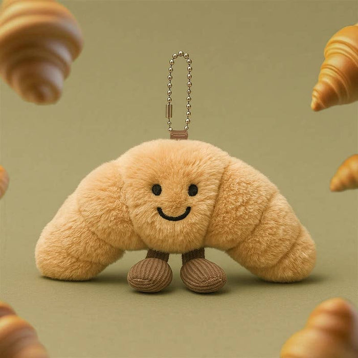 4" Croissant/Frog Pendant/Keychain