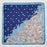 Vintage Paisley Polka Dot Square Scarf | Blue & Olive Elegant Silk-Feel Neck Hair Scarf