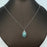 Natural Stone Charm Stainless Steel Necklace