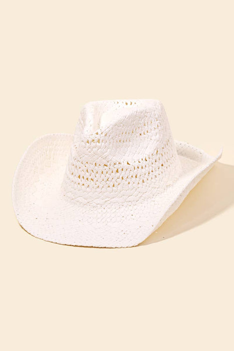 Straw Braided Western Cowboy Hat