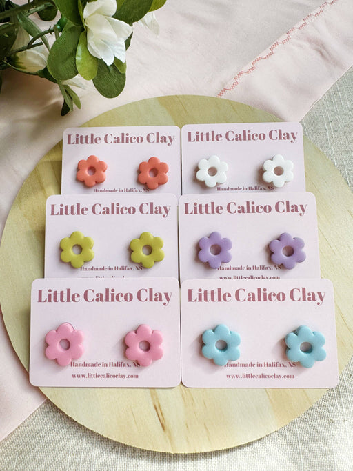 Groovy Daisy Studs | Polymer Clay Earrings