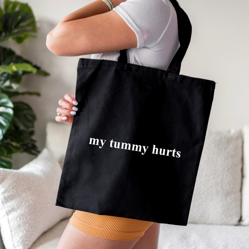 My Tummy Hurts Tote Bag | Renee | Queer Lesbian