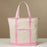 Ecofriendly Cotton Canvas Carry Tote with Charm Holder