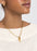 18K Gold Angel Wing Charm Holder Necklace Gift Set