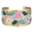 Floral Vines Embroidered Cuff Bracelet