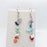 Handmade Colorful Natural Gravel Pendant Earrings