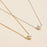 6mm Classic Pearl Charm 18K Gold Dip Necklace