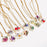Floral Square Pendant Pressed Dried Flowers Necklace