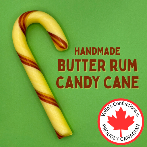 Butter Rum Large Handmade Candy Cane