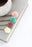 Floral Bobby pin - Teal, Dusty Rose and Blush