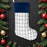 Contemporary Check Christmas Stockings