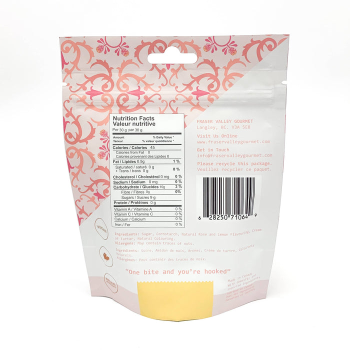 Turkish Delight Rose and Lemon Flavour 100g bag
