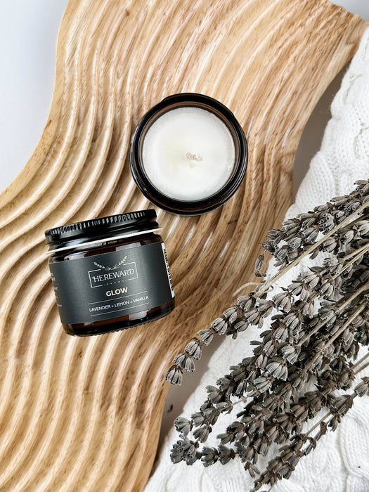Soy Candle | Glow (Lavender Lemon + Vanilla)